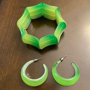 Retro bracelet and earrings